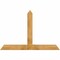 Ekena Millwork Portland Rough Sawn Timber Gable Bracket, Western Red Cedar, 72"W x 48"H x 6"D x 6"F, 16/12 Pitch GBW072X48X0606POR00RWR - alternate 1